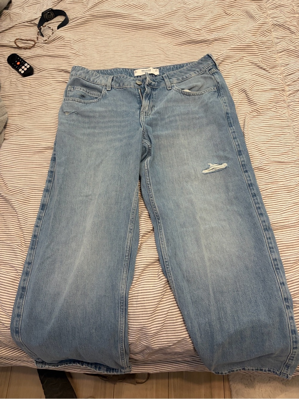 Hollister Light Blue Low-Rise Jeans